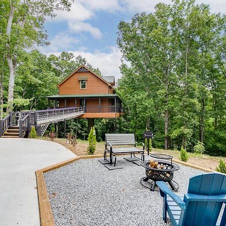 Villa Gold Peak Treehouse Near Helen, Georgia Cornelia Exterior foto